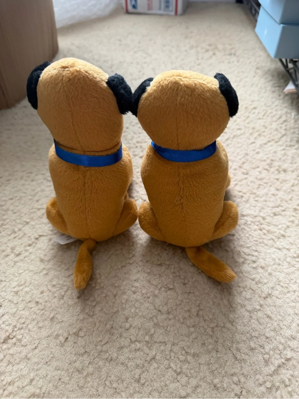 Plush Pug Dog stuffies - promotional for Jet Support askjessi
